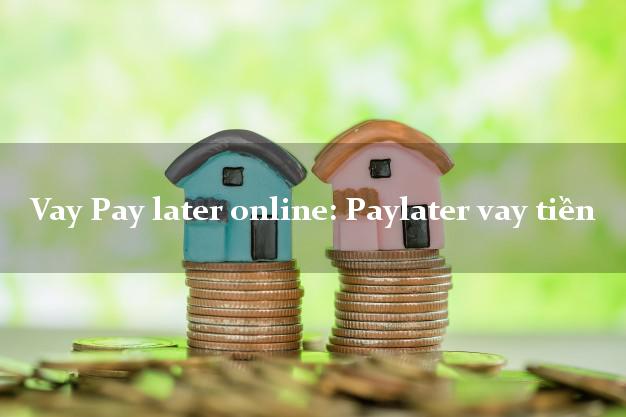 Vay Pay later online: Paylater vay tiền k cần thế chấp